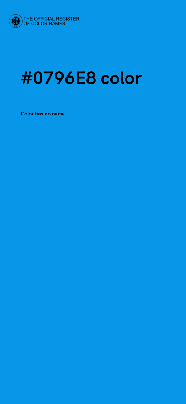 #0796E8 color image