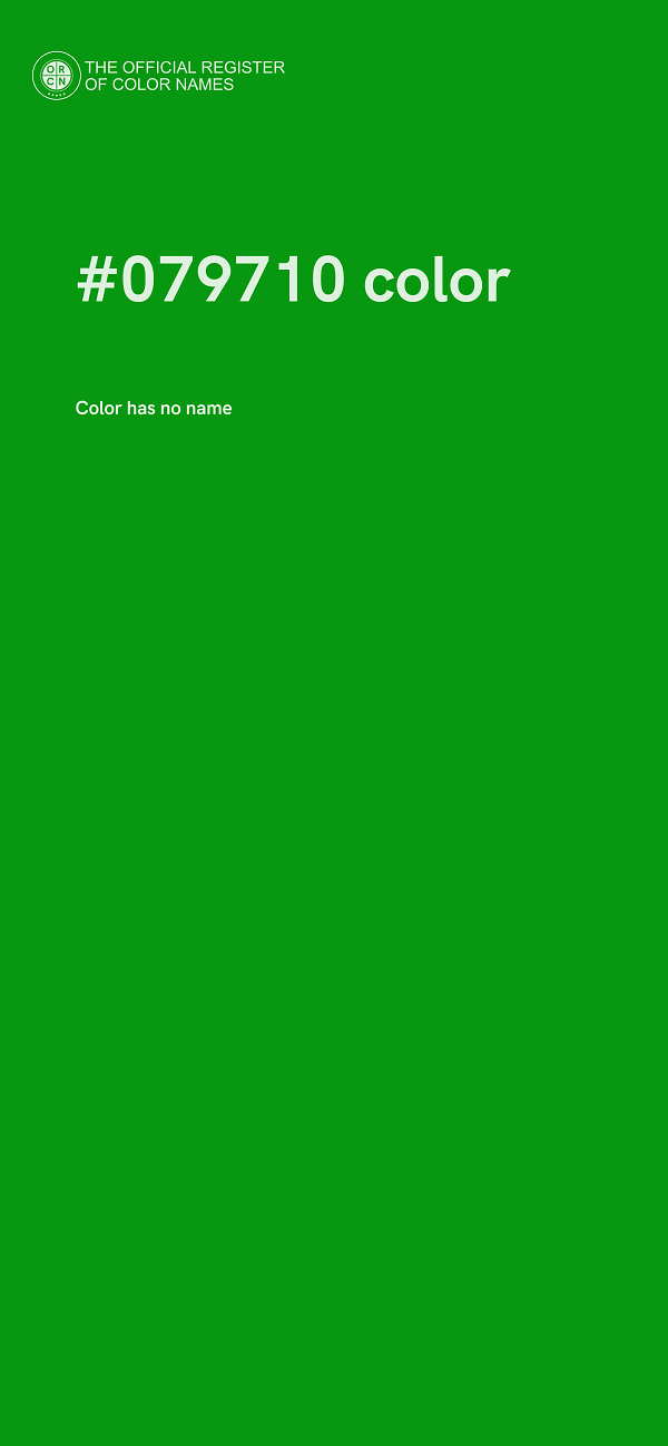 #079710 color image