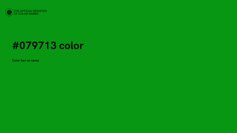 #079713 color image