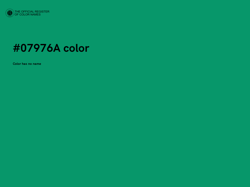 #07976A color image