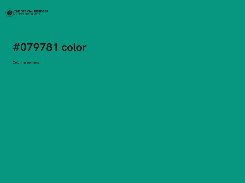 #079781 color image
