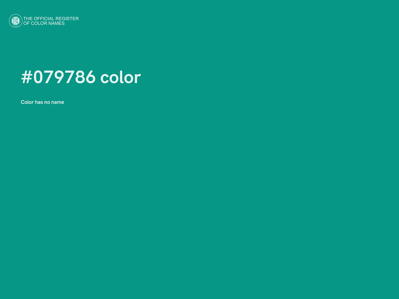 #079786 color image