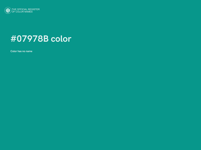 #07978B color image