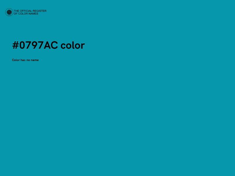 #0797AC color image