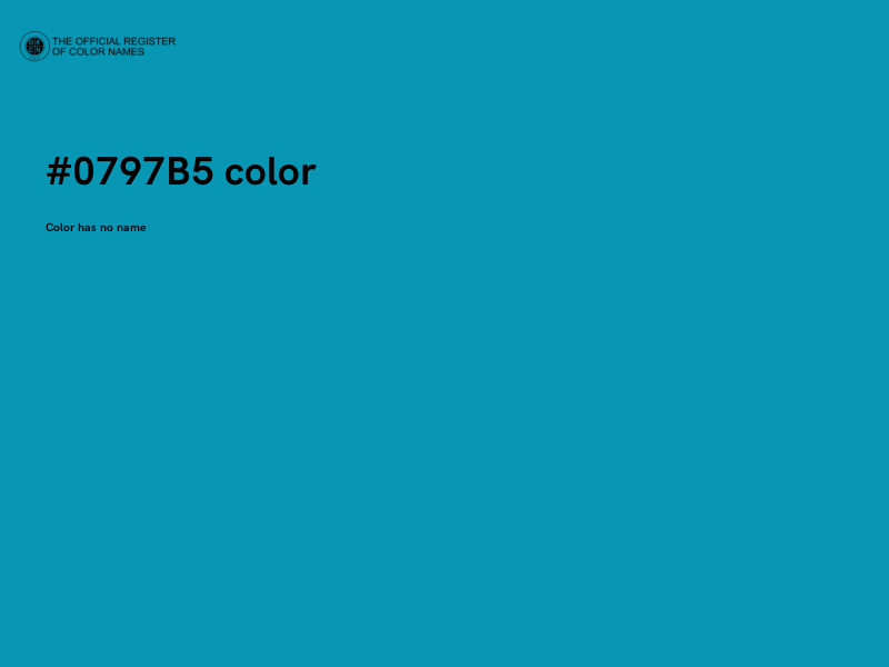 #0797B5 color image