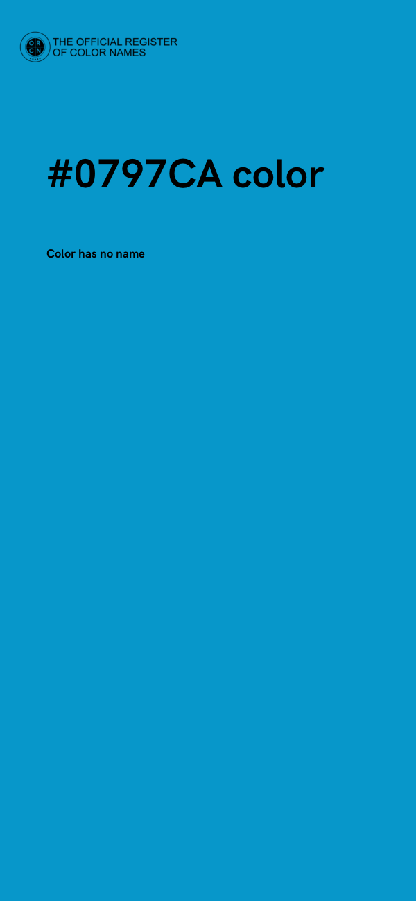 #0797CA color image