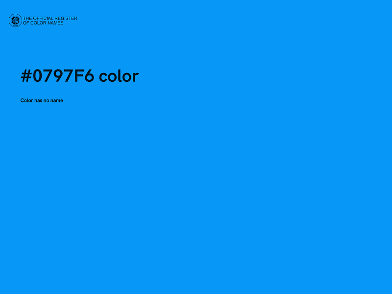 #0797F6 color image