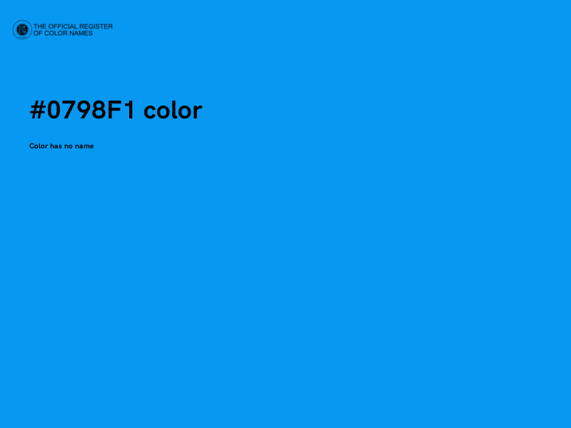 #0798F1 color image