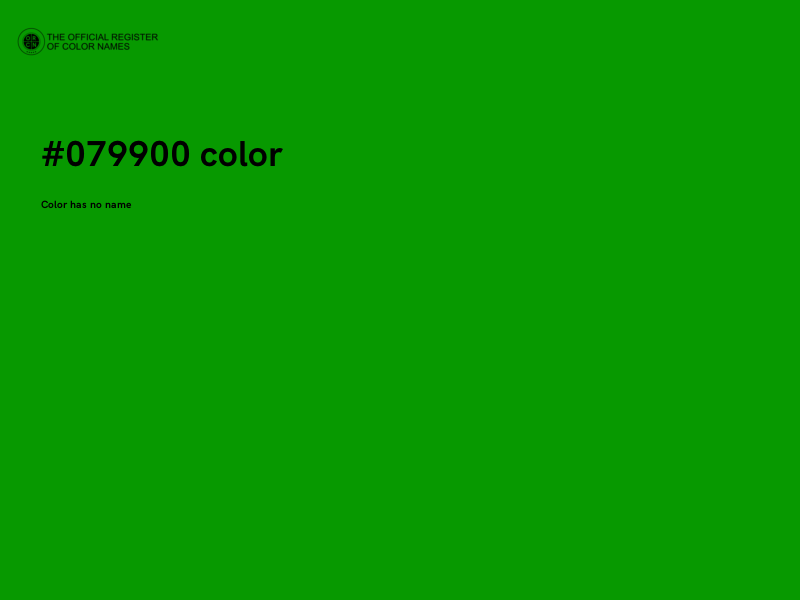 #079900 color image
