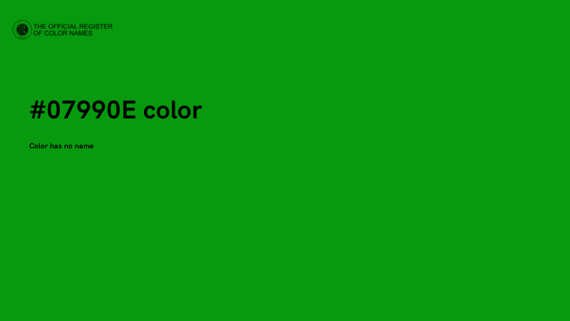 #07990E color image