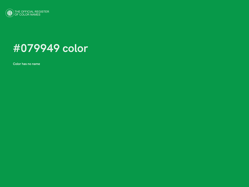 #079949 color image