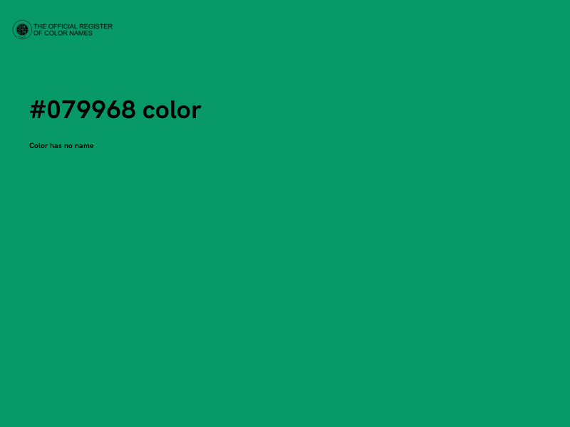 #079968 color image