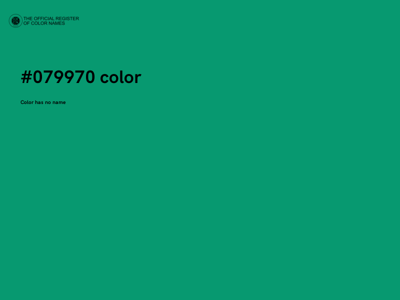 #079970 color image