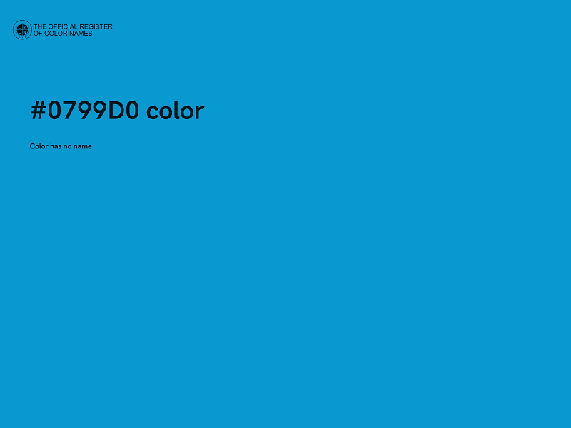 #0799D0 color image