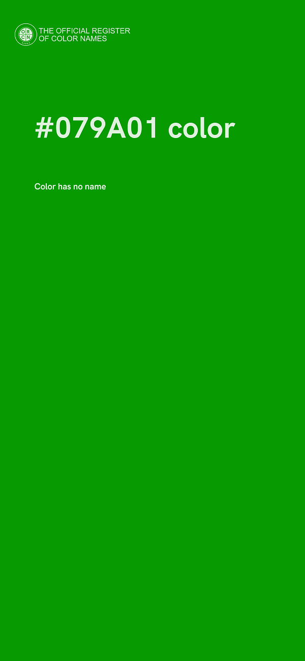 #079A01 color image