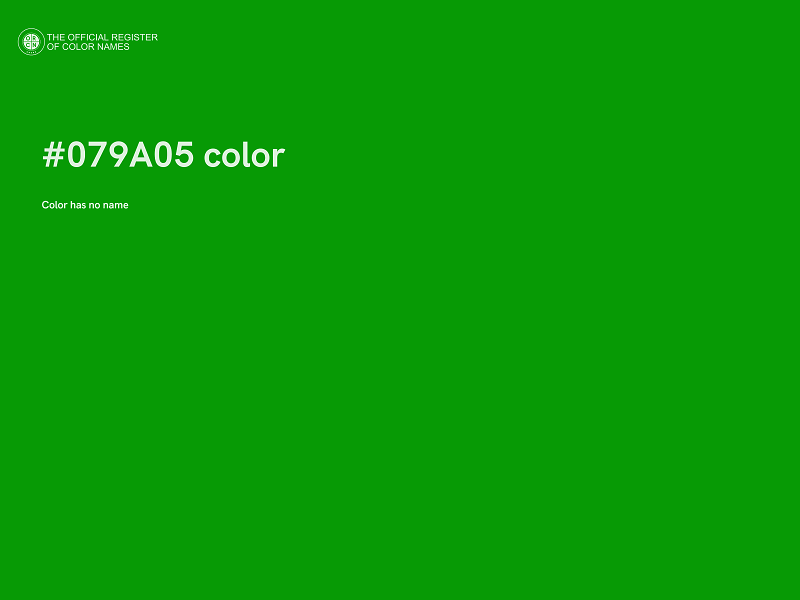 #079A05 color image