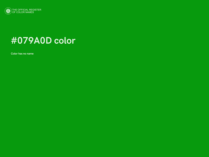 #079A0D color image