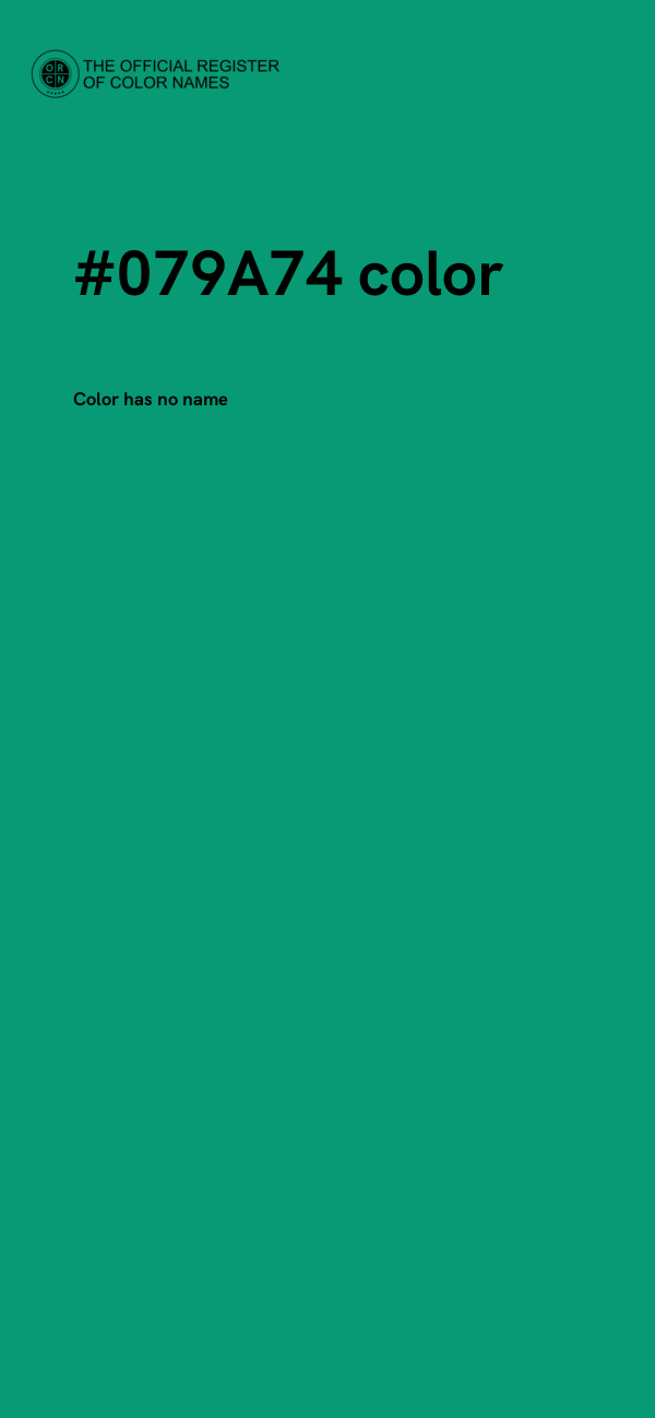#079A74 color image
