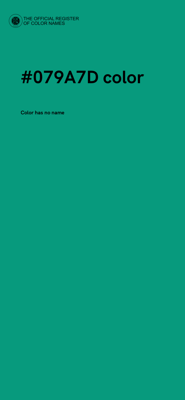 #079A7D color image