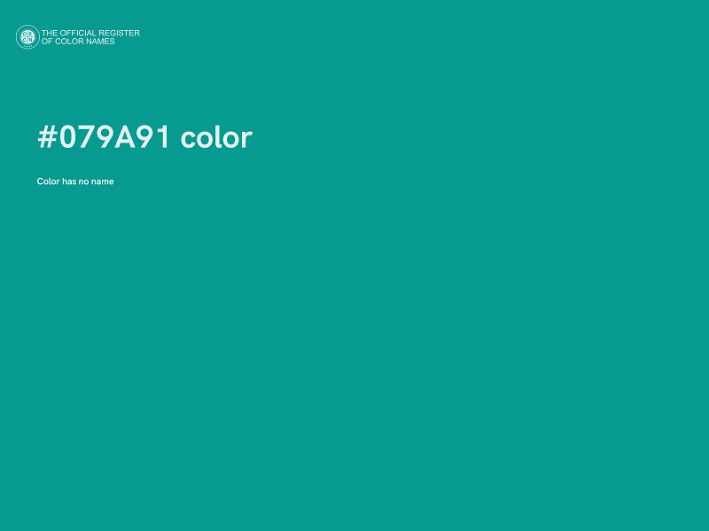 #079A91 color image