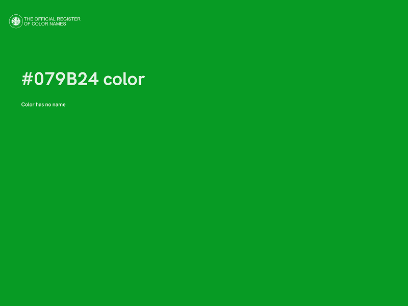 #079B24 color image