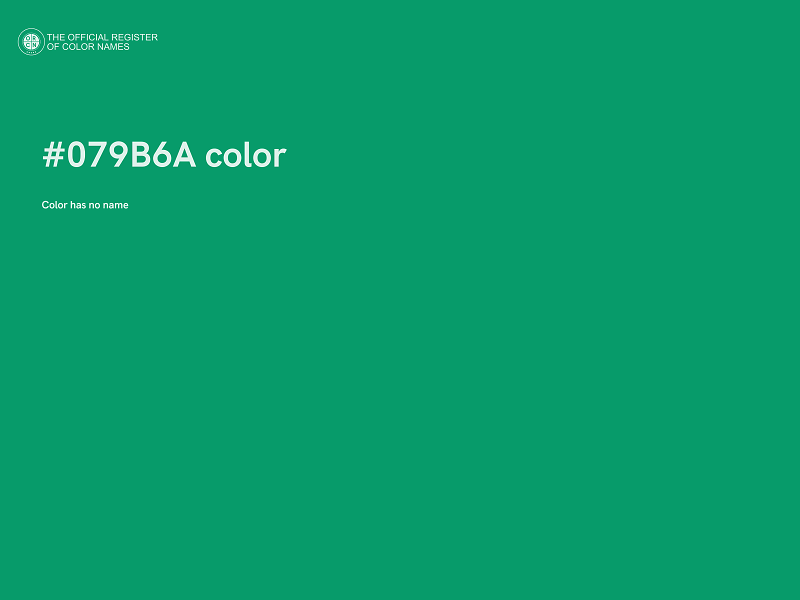 #079B6A color image