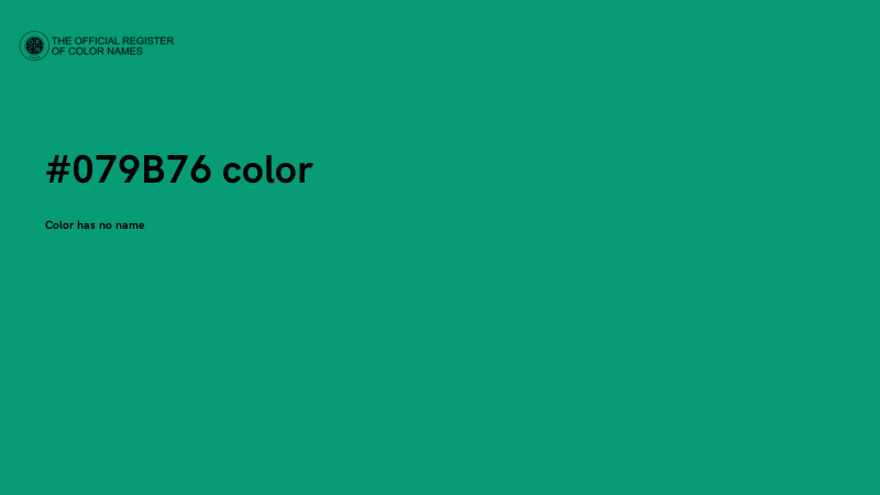 #079B76 color image