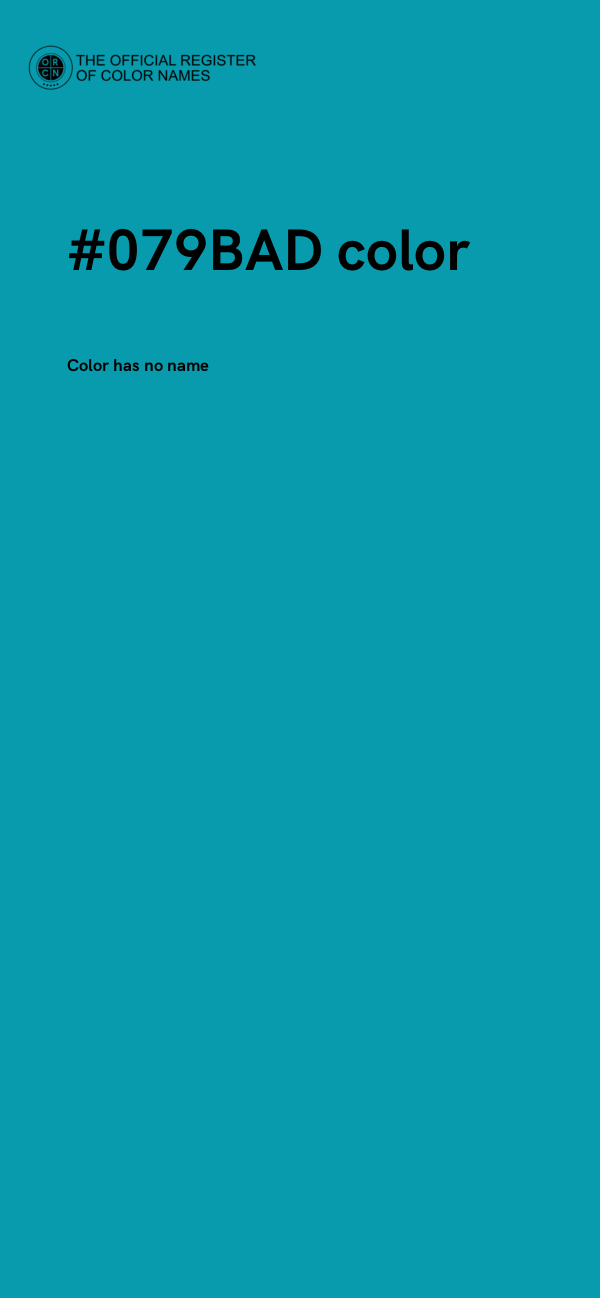 #079BAD color image