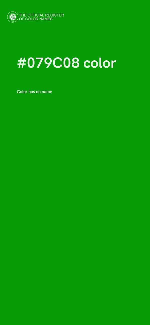 #079C08 color image