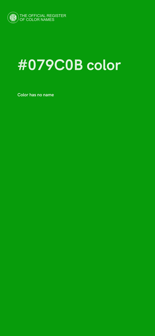 #079C0B color image