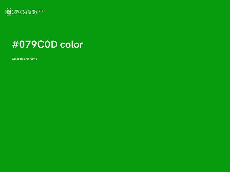 #079C0D color image