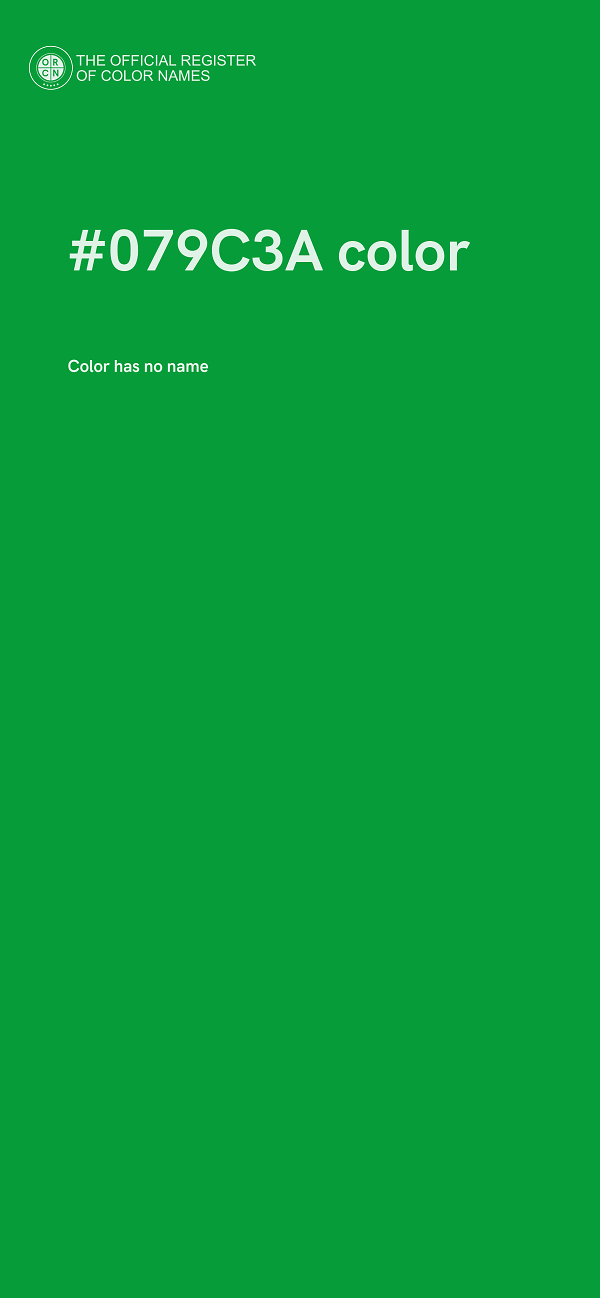 #079C3A color image