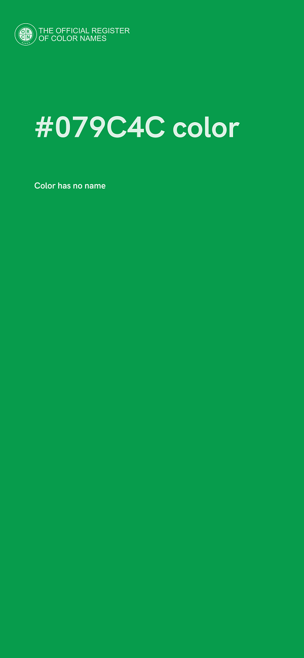 #079C4C color image