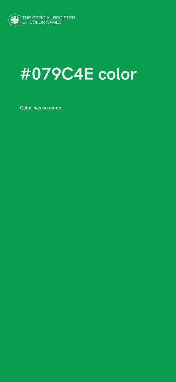 #079C4E color image