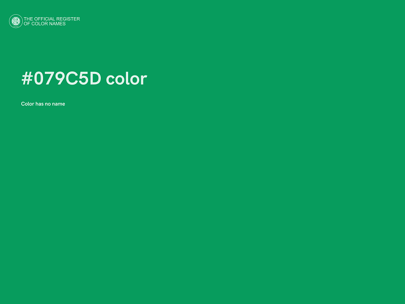 #079C5D color image