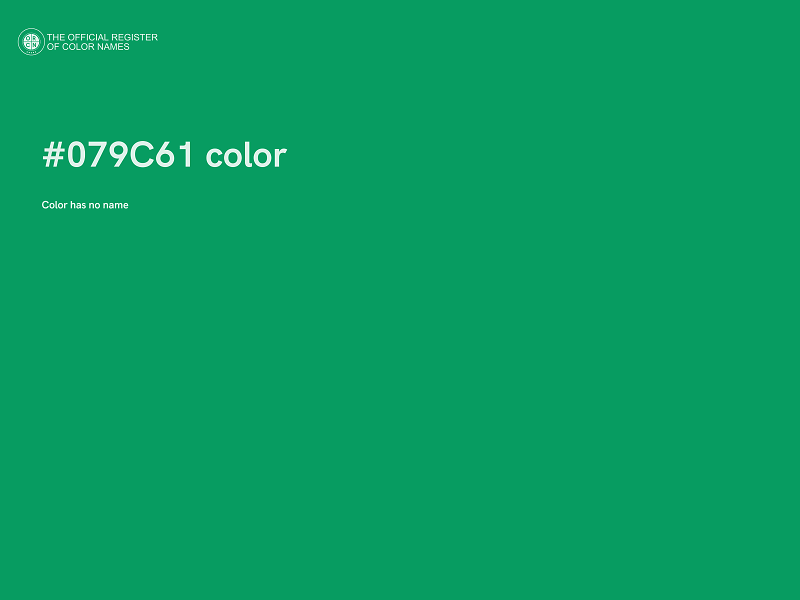 #079C61 color image