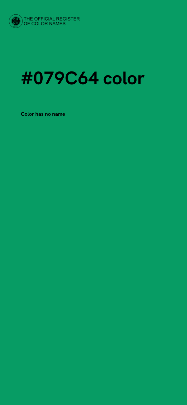 #079C64 color image