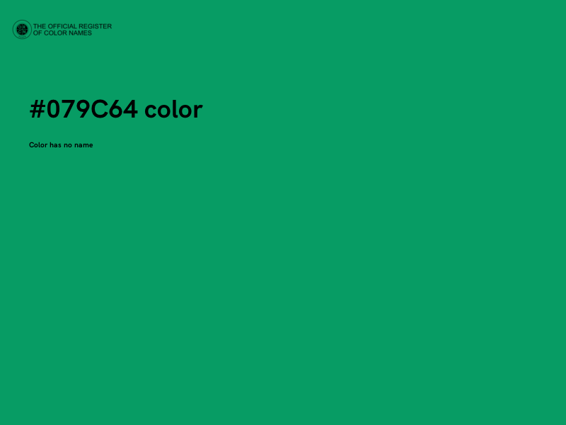 #079C64 color image