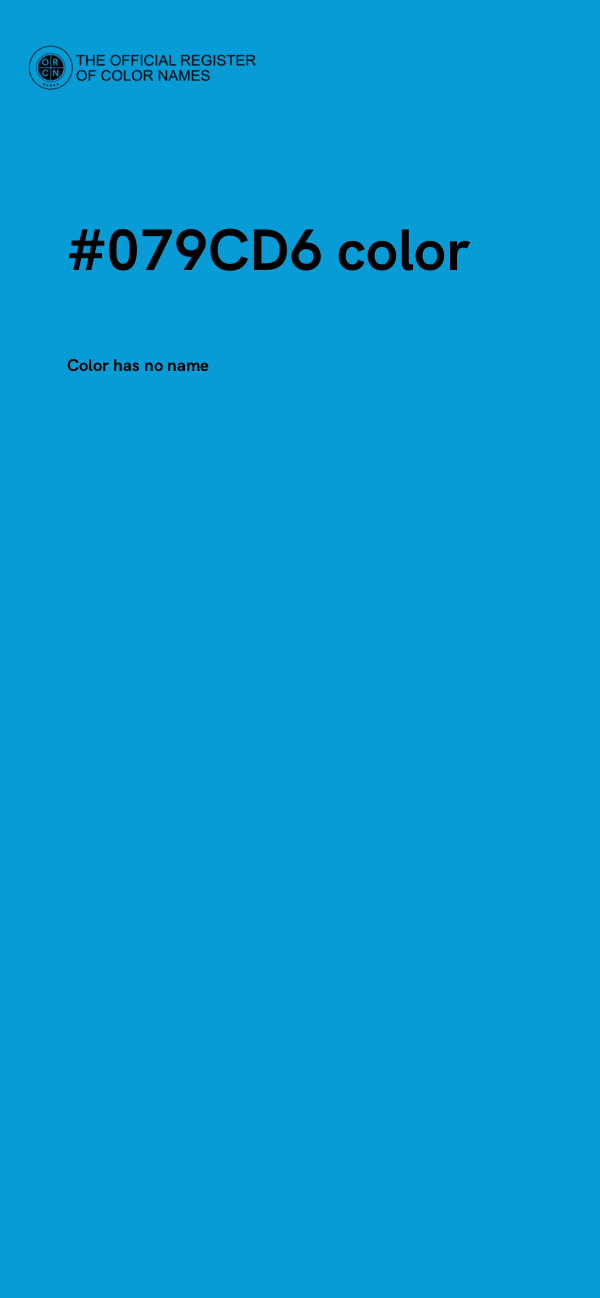#079CD6 color image