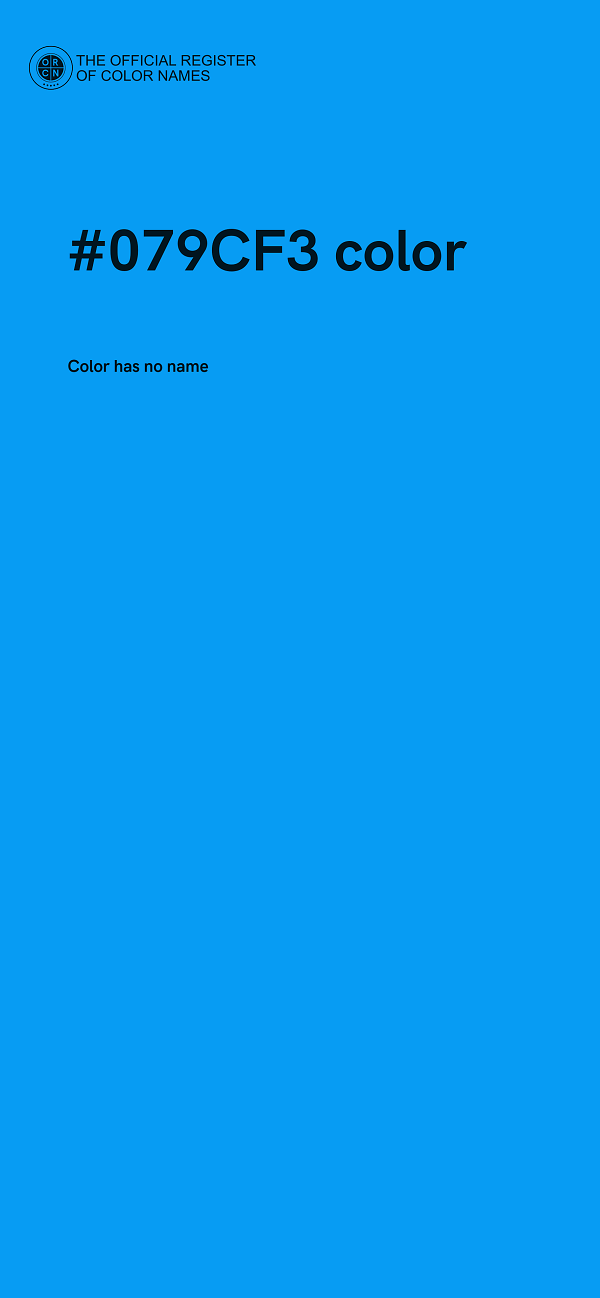 #079CF3 color image