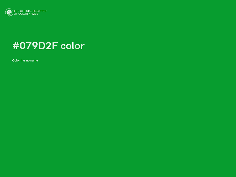 #079D2F color image