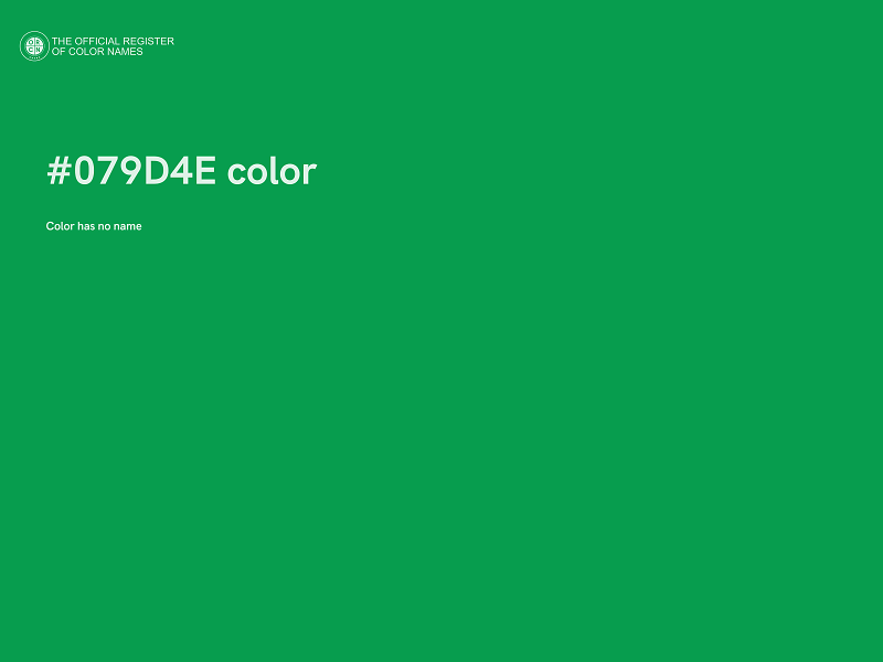 #079D4E color image