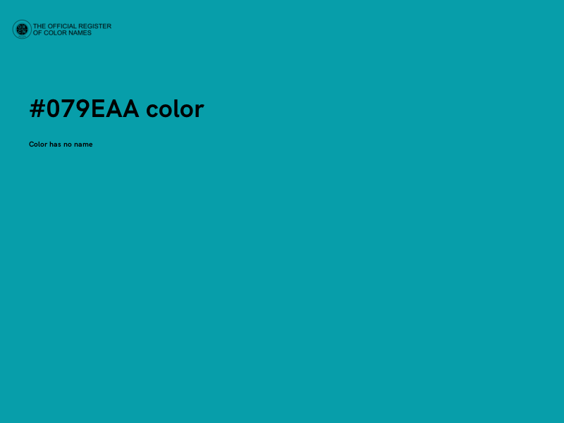 #079EAA color image