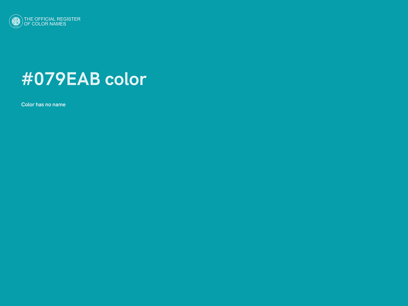 #079EAB color image