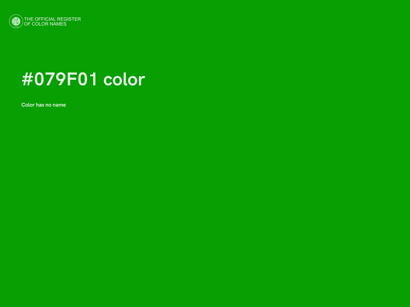 #079F01 color image