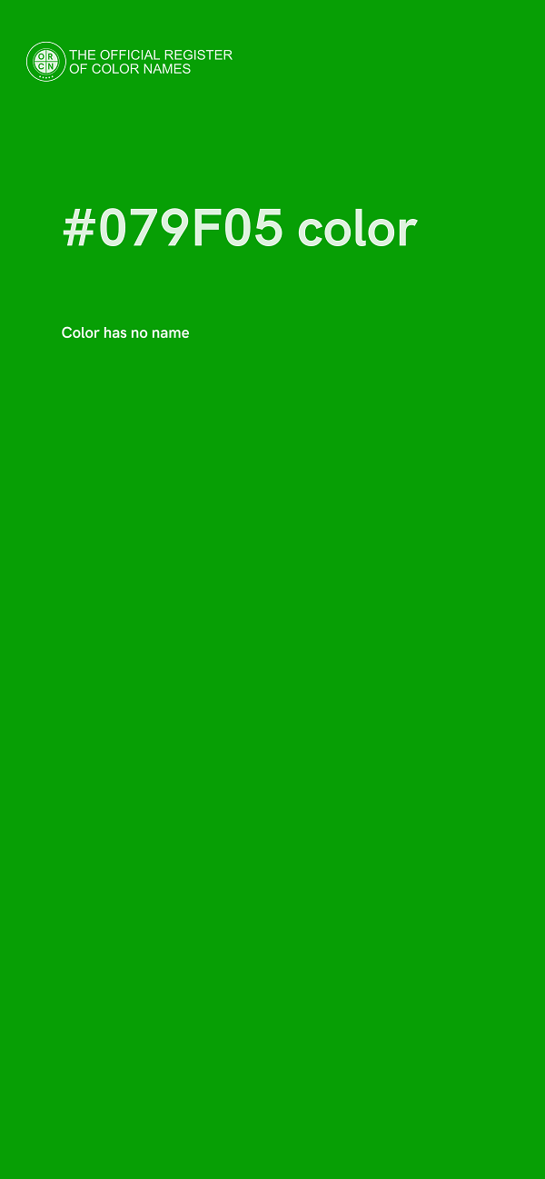 #079F05 color image