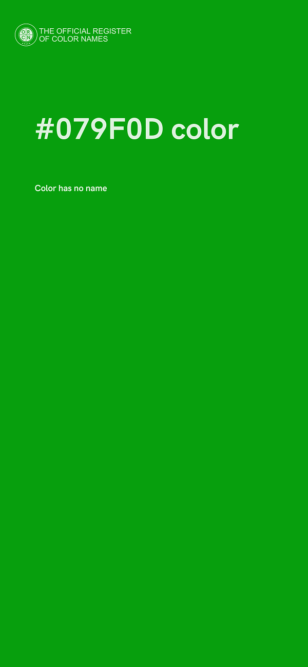 #079F0D color image