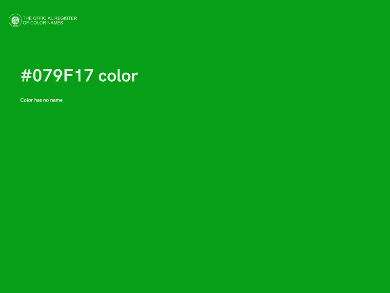 #079F17 color image