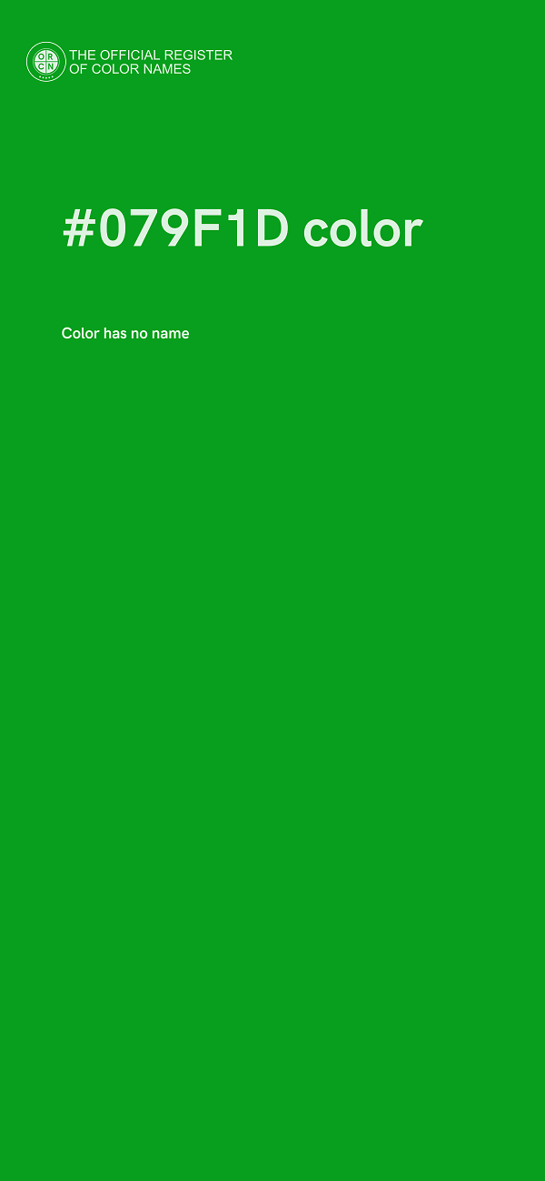 #079F1D color image