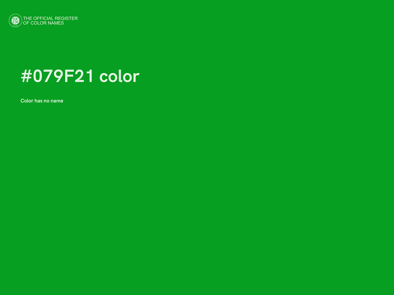 #079F21 color image